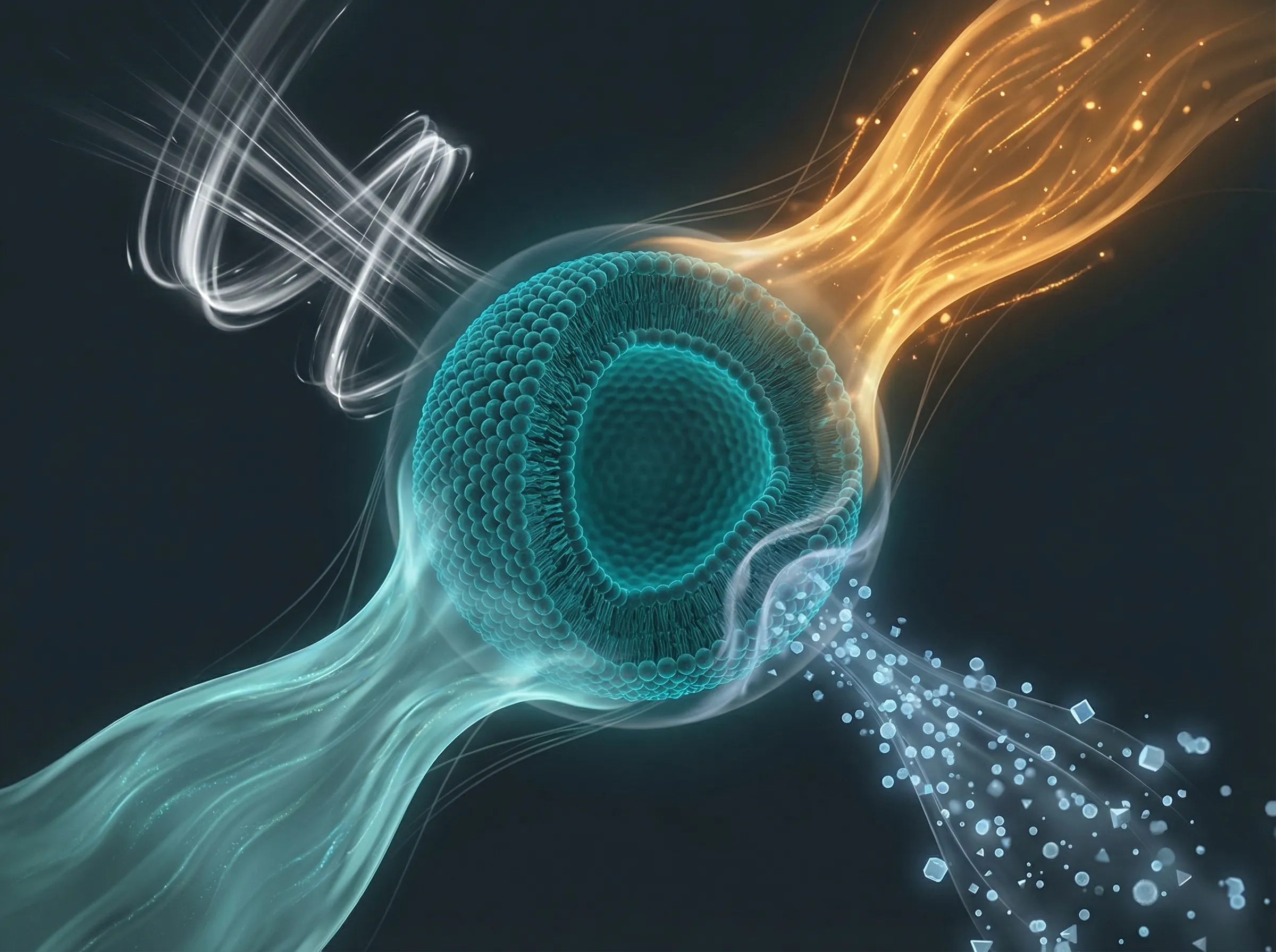 Visualization of multi-pathway probiotic delivery from encapsulated vesicle to target environment
