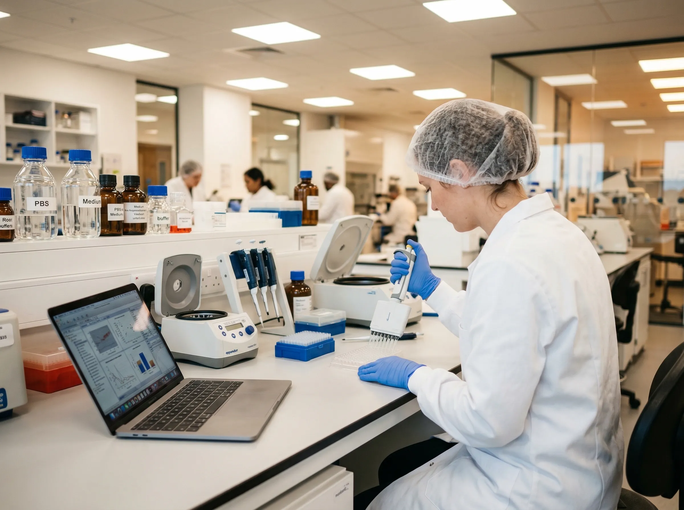 Luminescent vesicle emerging from darkness representing foundational discovery